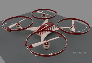3d model quadrocopter propellers
