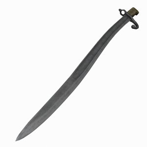 bayonet sword 3d max