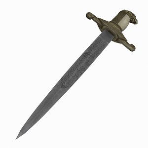 piece indo persian dagger 3d max