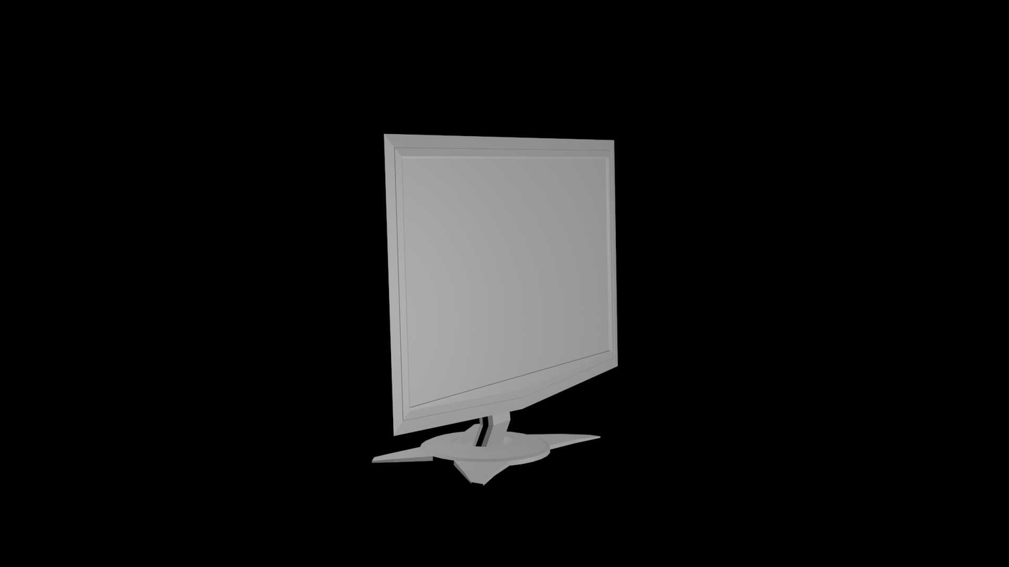 3d computer monitor model