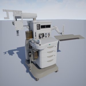 3d model of anesthesia machine