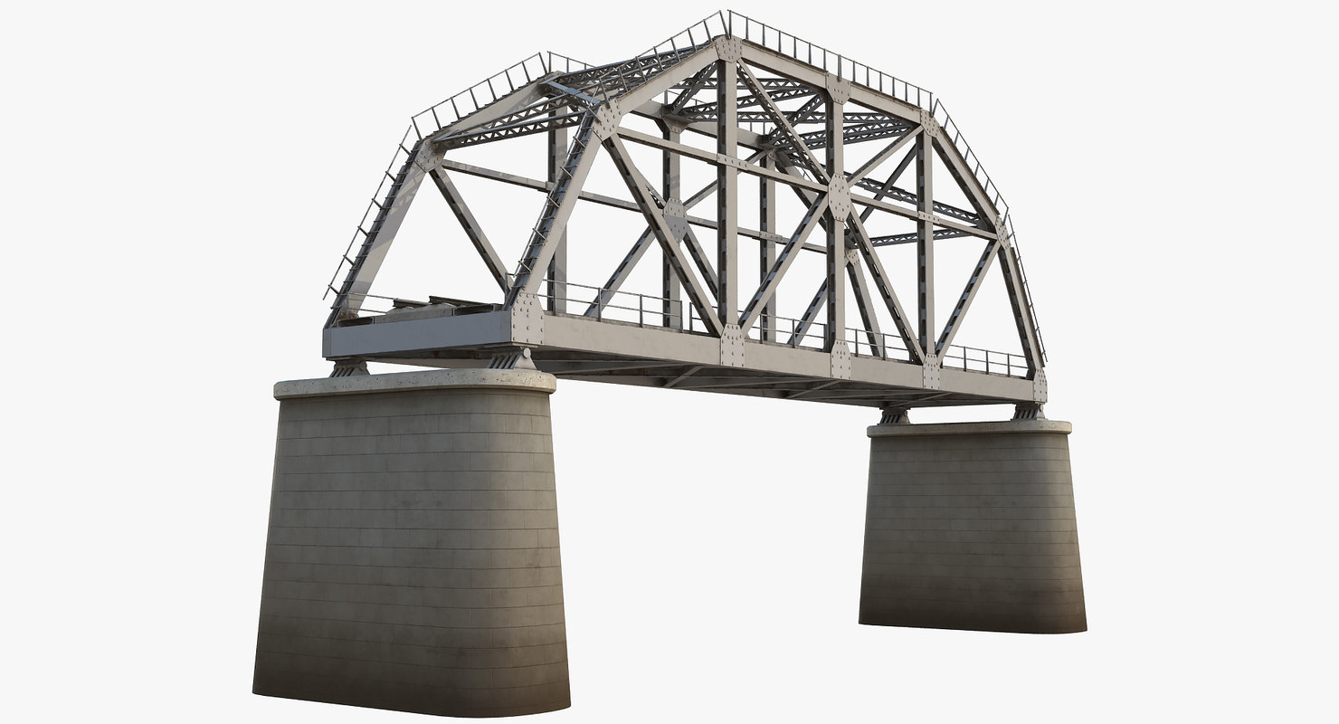 railway bridge 3d model