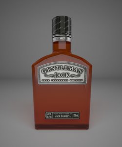 max gentleman jack whiskey bottle