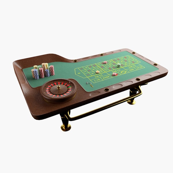 3d model roulette table