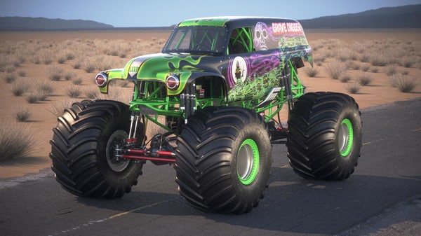 Monster Truck Grave Digger Wuste 3d Modell Turbosquid 1115892