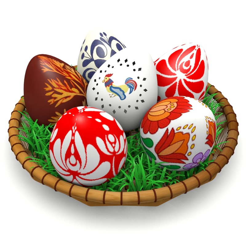 3D fbx easter Hungarian folk