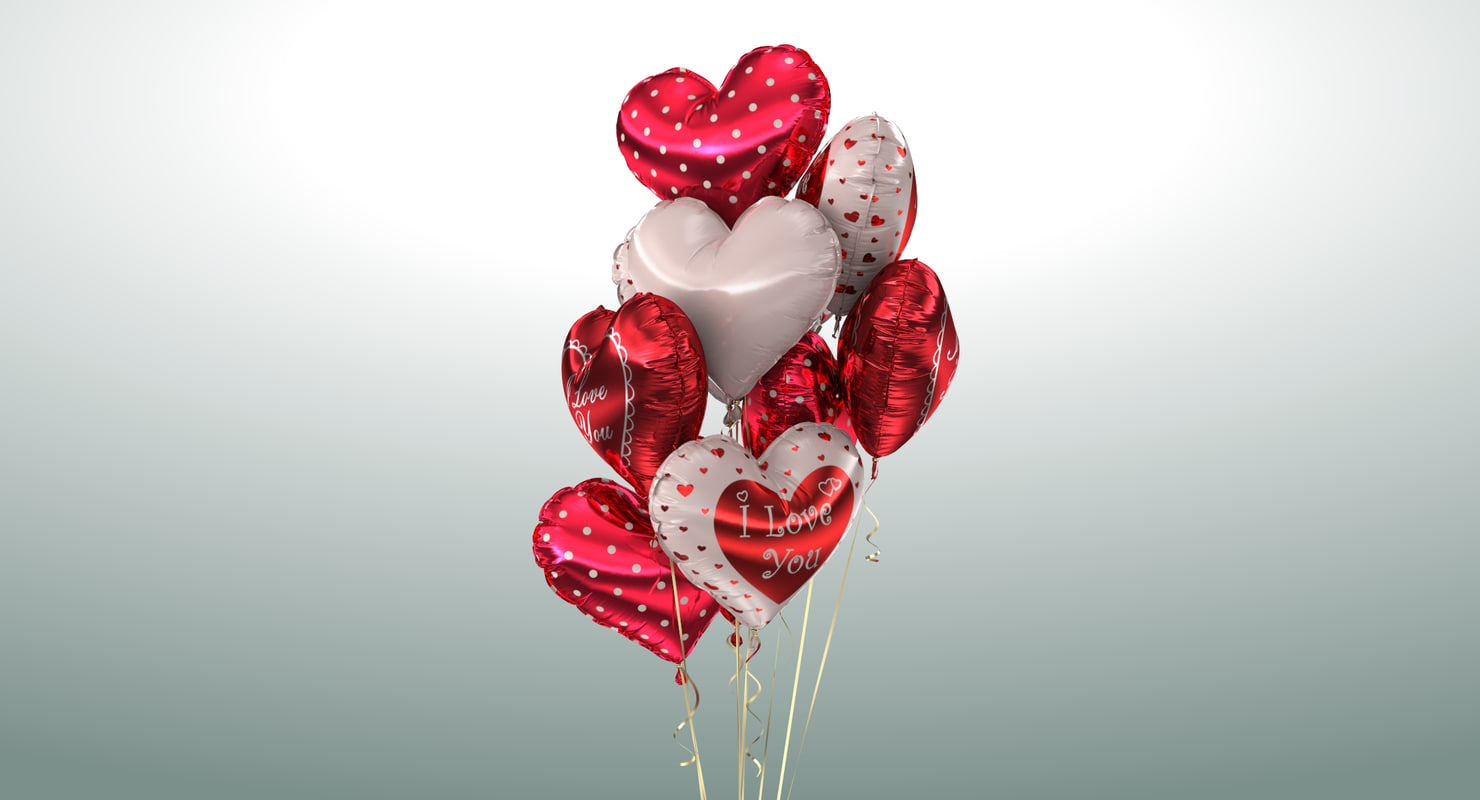 一堆气球(2)3d模型