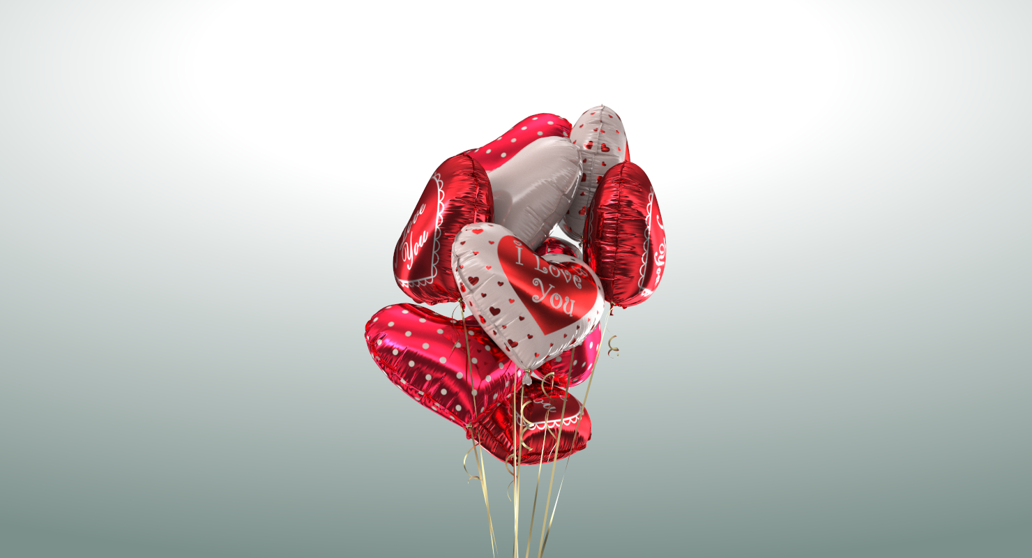 一堆气球(2)3d模型