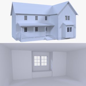 3d interior home model