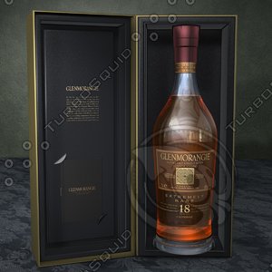 glenmorangie scotch whisky 3d c4d