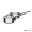 3d model of set steel cookware pots