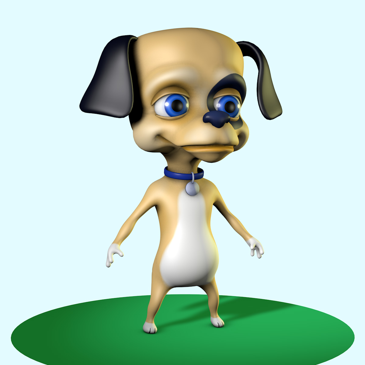 小狗的性格3d模型