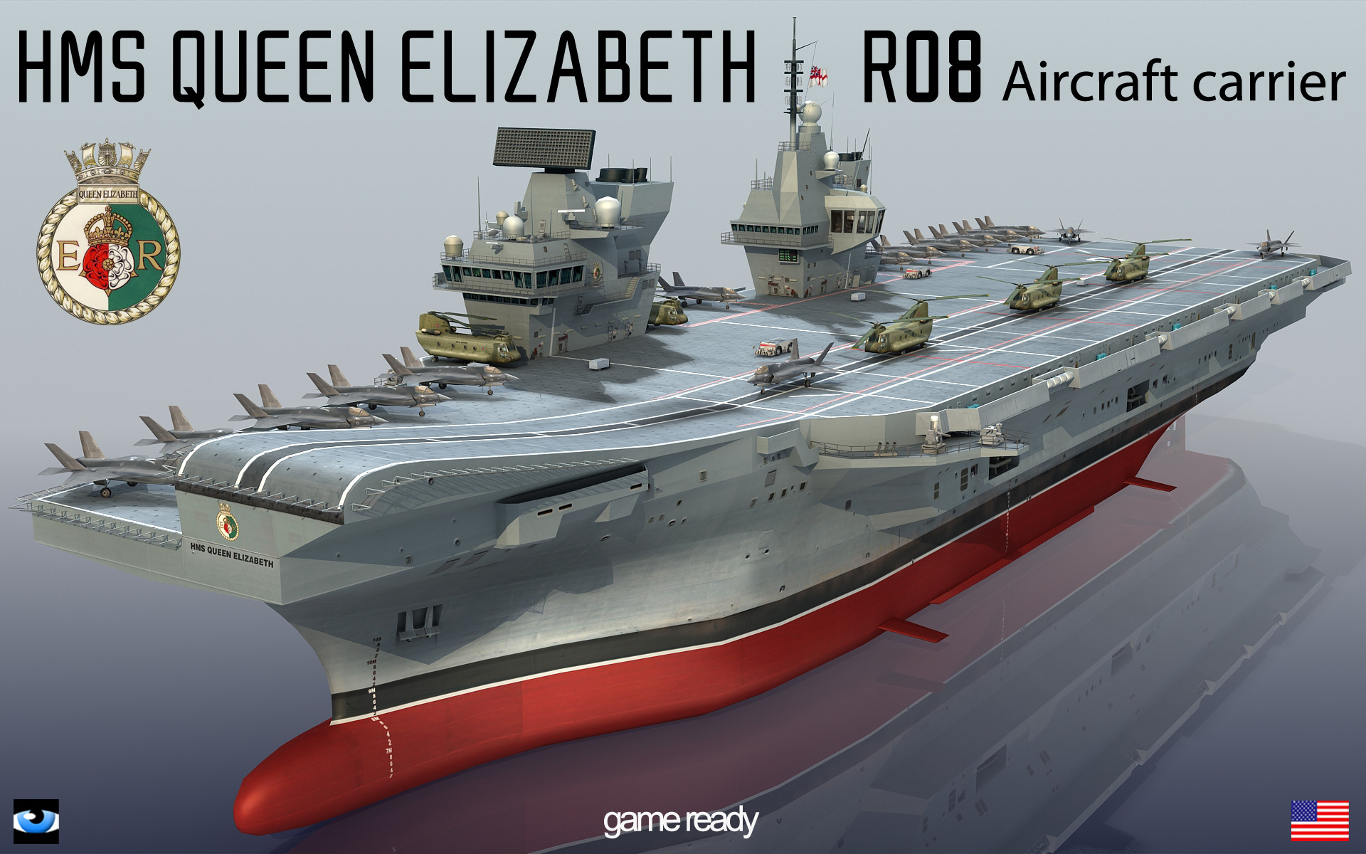 Queen Elizabeth R08 Hms 3d Model   QE 001A ED7A4620 42B9 4F39 B905 9F3A73A7170BOriginal 