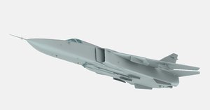 3d russian strike aircraft 49k model