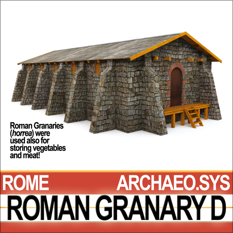 ancient roman granary d 3d model