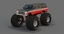 low-poly chevrolet suburban monster truck max