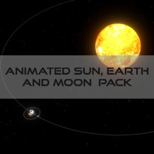 obj pack sun earth moon
