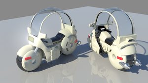 3d motorcycle dragonball model