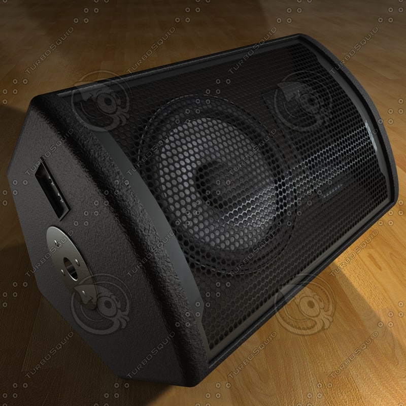stage monitor speaker 3d model