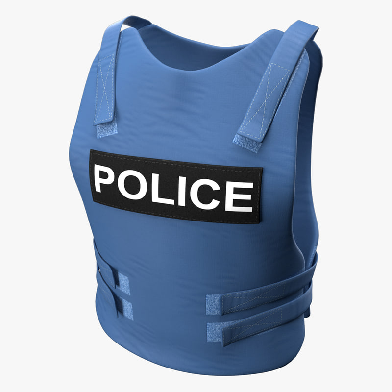 3d police vest model