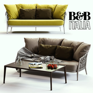 3d b italia erica sofa model