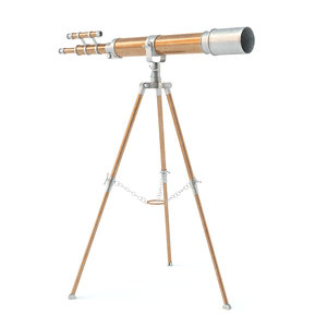 vintage telescope 3d model