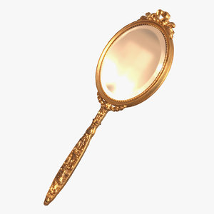 french hand mirror 3d model