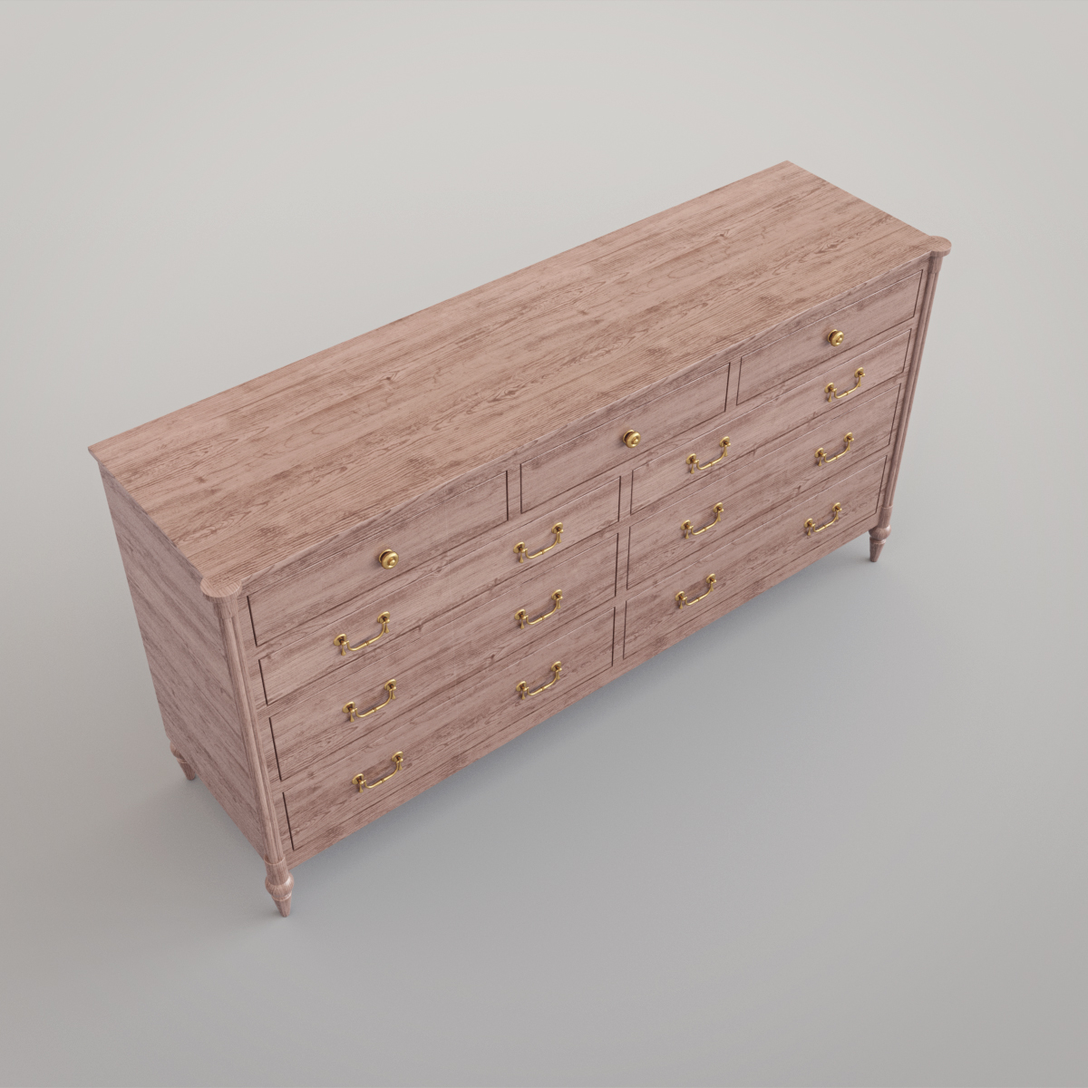 left blank drawer dresser 3d model