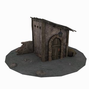 old shed 3d max
