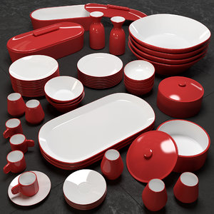 plates dishware 3d model