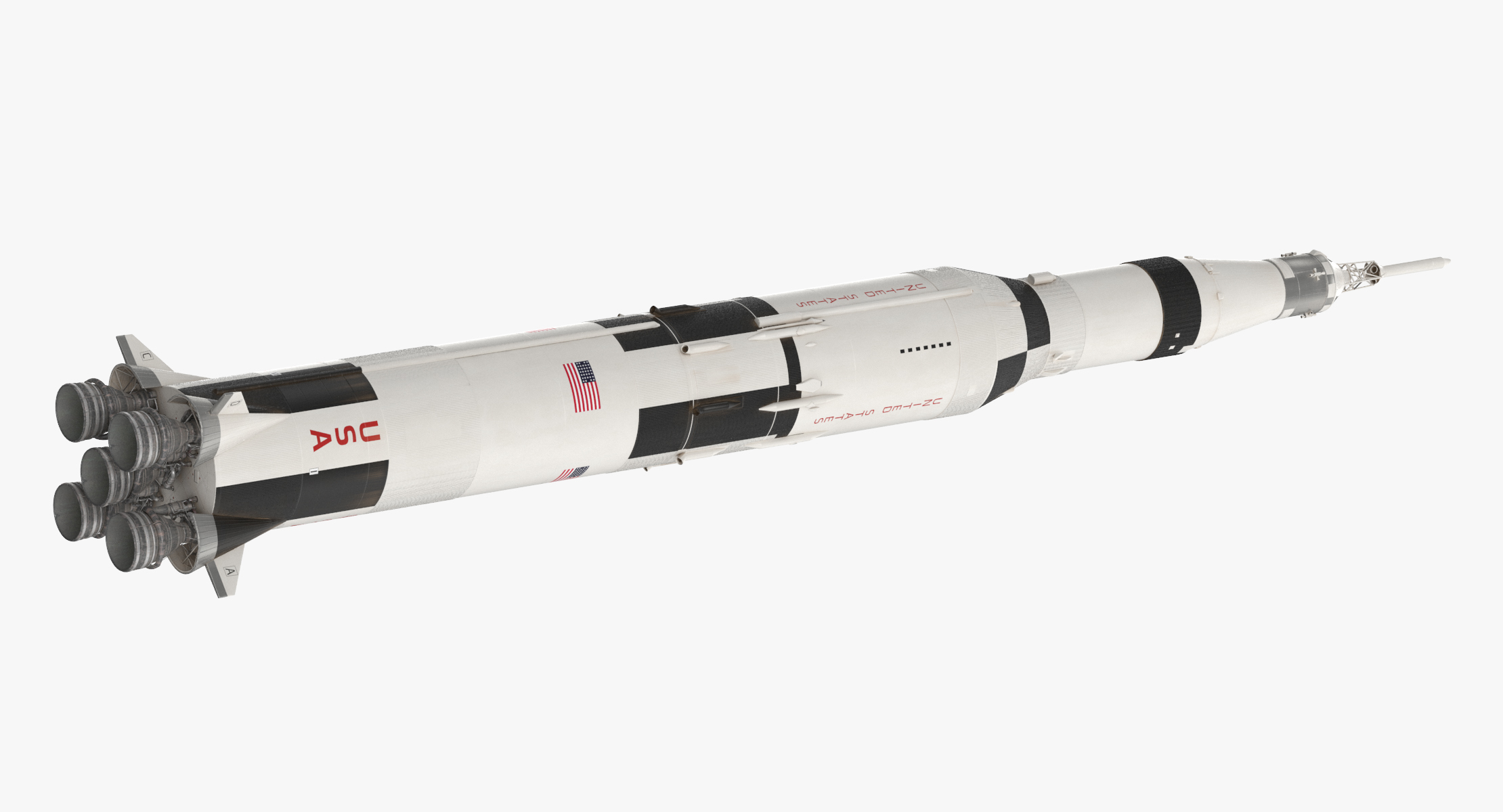 Saturn V Rocket 3d Model