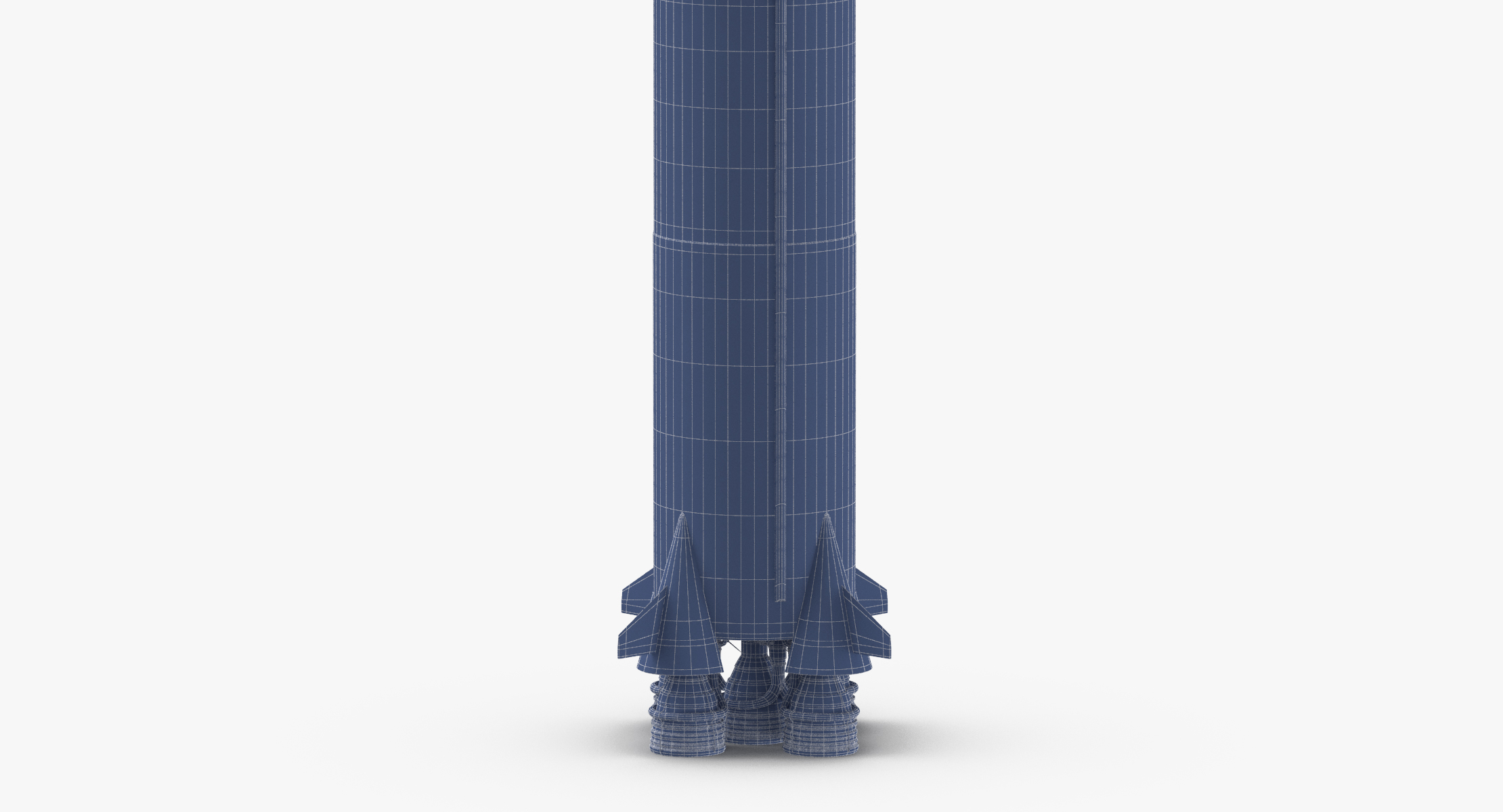 saturn v rocket 3d model