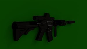 m4a1 weapon 3d model