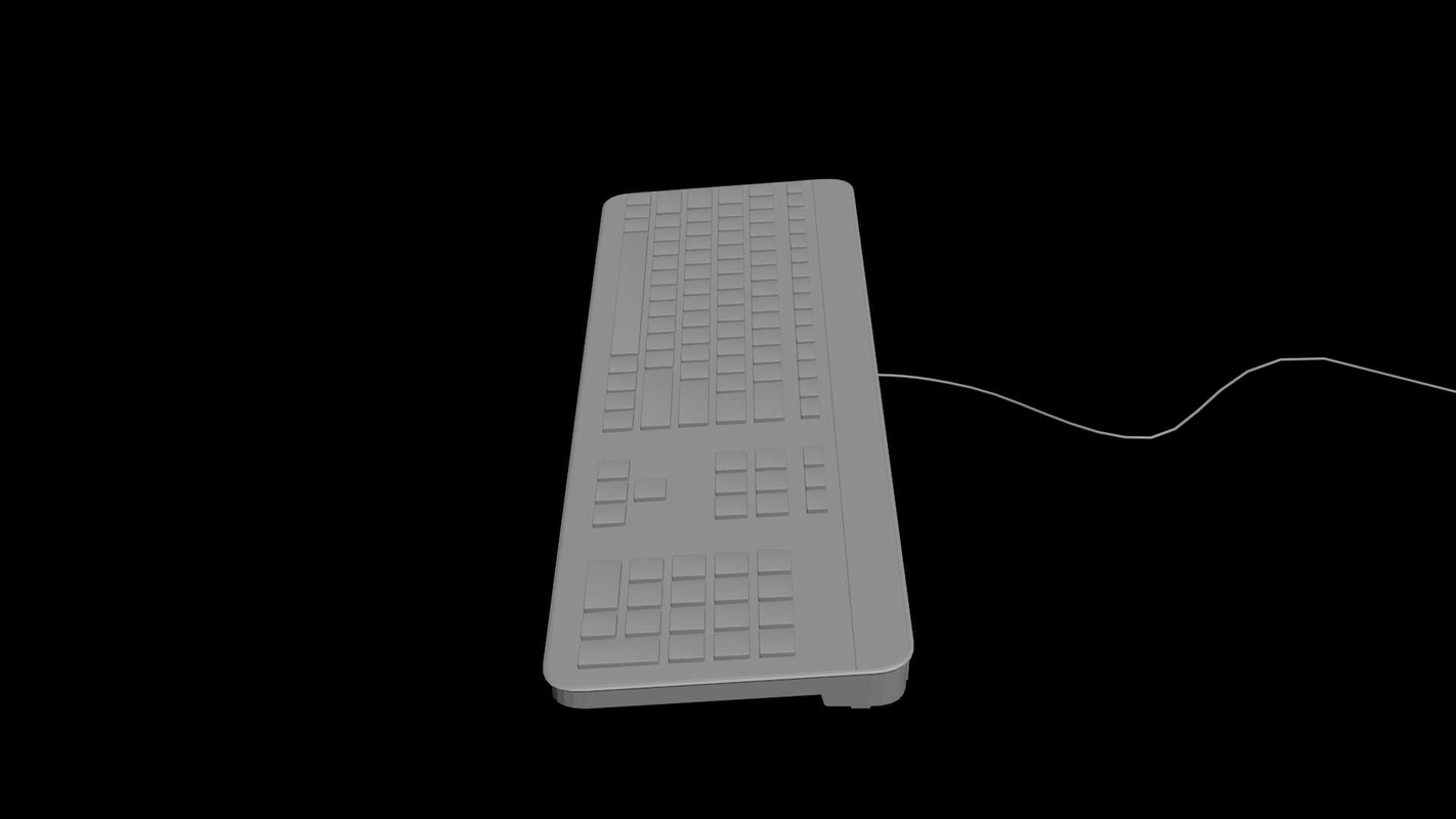 3d model computer keyboard