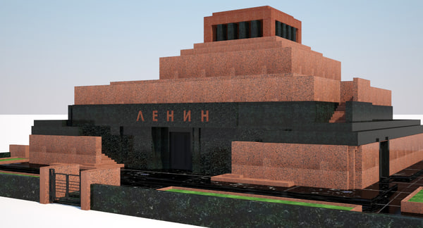 3d lenins mausoleum model