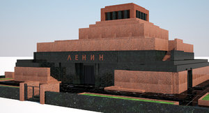 3d lenins mausoleum model