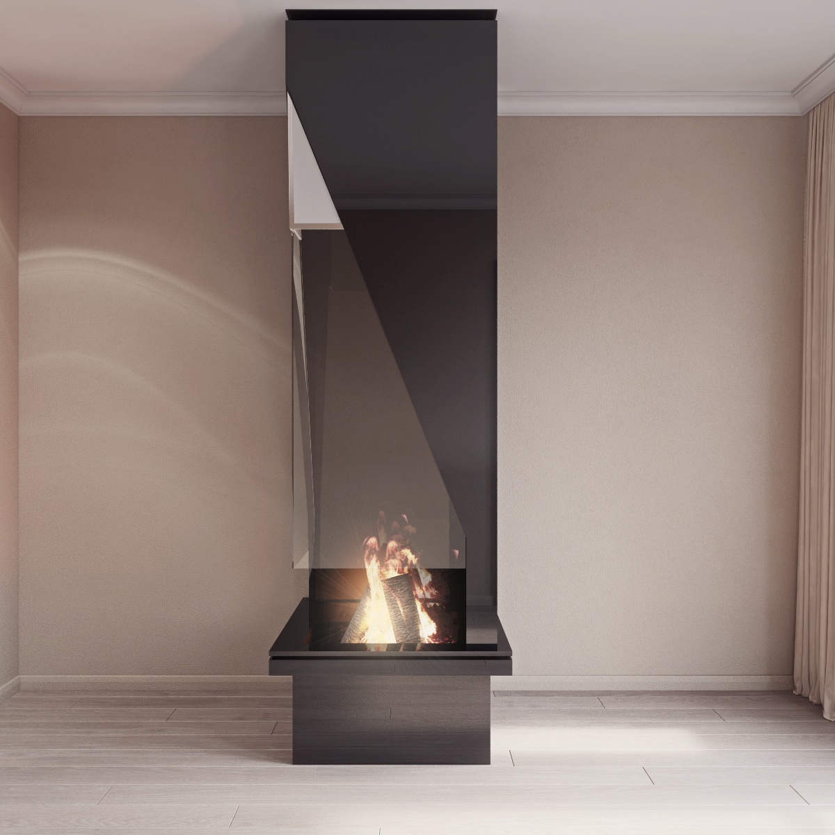 3d Model Modern Fireplace