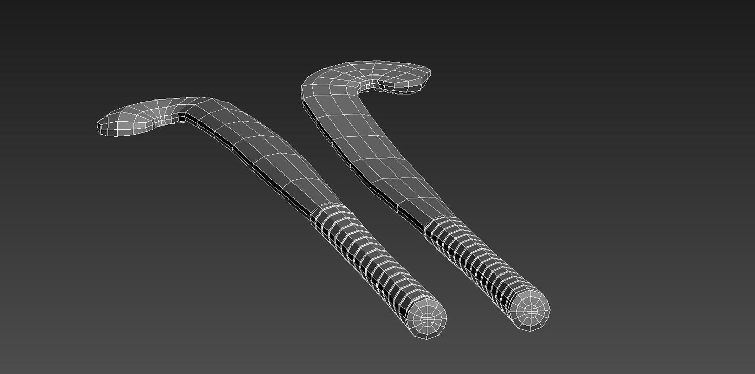 hockey stick 3d model