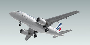 3d a318-100 plane air france