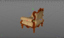 3ds old armchair