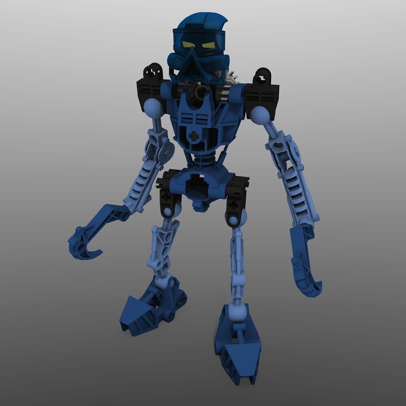 3d Lego Bionicle Gali Model