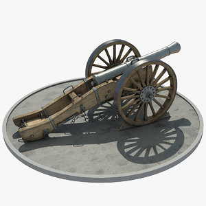 medieval cannon 3d max