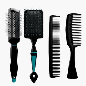 comb handle hair c4d