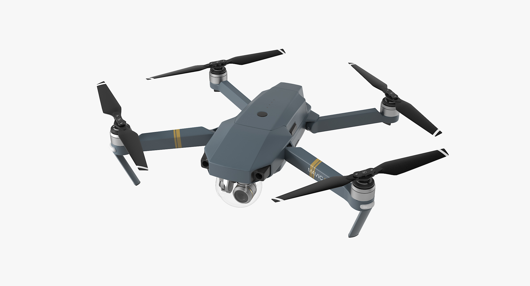 dji mavic pro drone 3d model