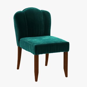 chair simplified scallop 3d max