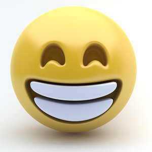 3d model emoji happy