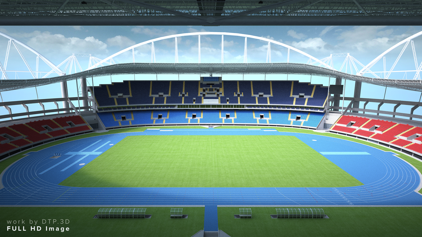 soccer olympic stadium 3d model