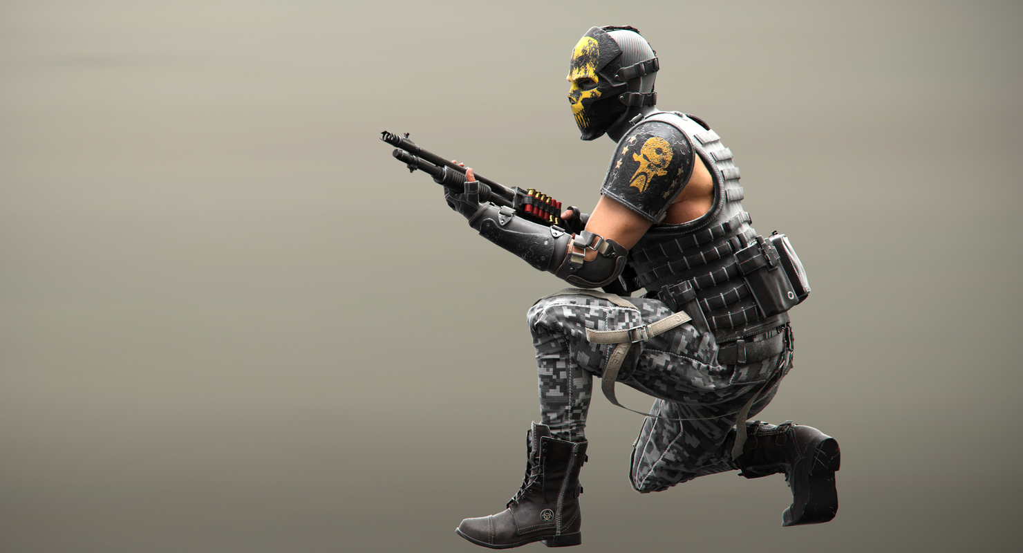 bandit character rigged x