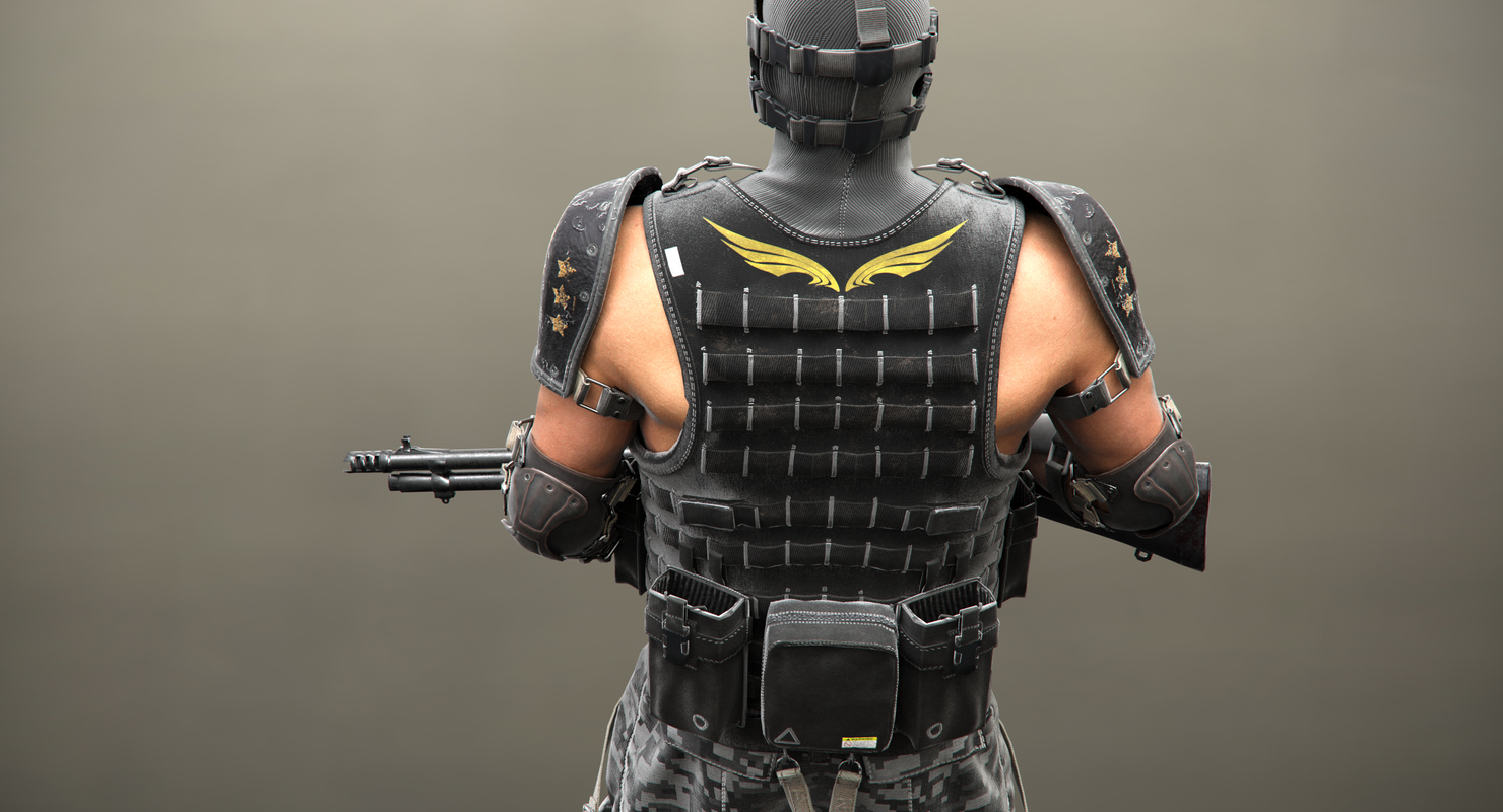 bandit character rigged x