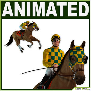 3d animations jockey